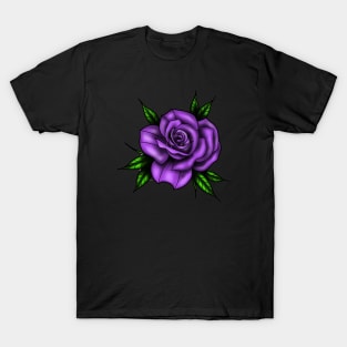 New School Purple Rose T-Shirt